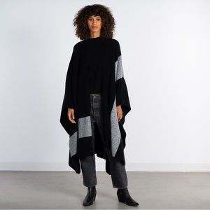 Parrish LA Wool Blend Poncho OS